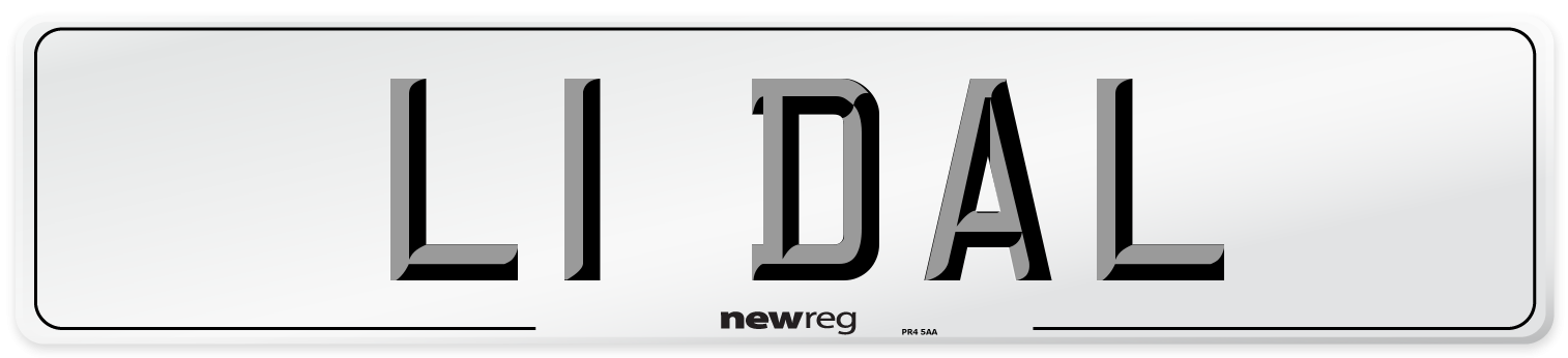 L1 DAL Number Plate from New Reg